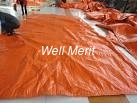 Orange Color 8x8 Mesh   PE Enclosure  Insulated Tarp/Waterproof Insulated Tarp