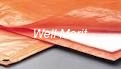 Orange Color 8x8 Mesh   PE Enclosure  Insulated Tarp/Waterproof Insulated Tarp