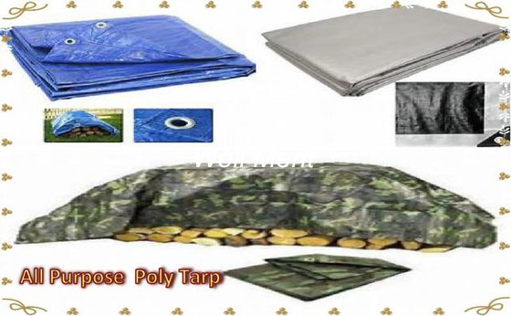 Waterproof Roofing Blue  Tarps  Hurricane Tarps Cover Multi-purpose  Poly Tarps