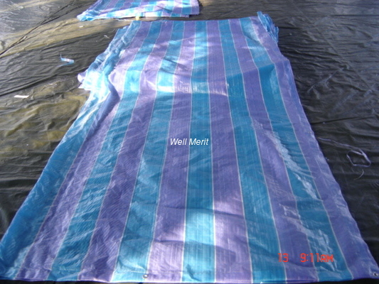 HDPE Stripe Tarpaulin Stripe Tarp   Stripe  waterproof  Tarpaulin sheet