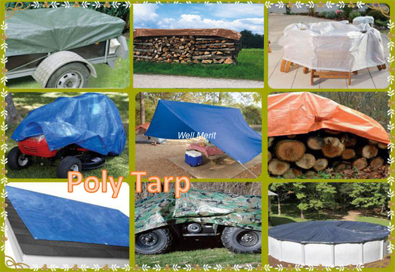 2 OZ -8OZ Waterproof PE Tarp Polyethylene Tarp HDPE Tarp  Poly Tarp