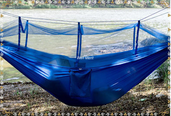 Hammock Outdoor Ultralight Nylon Camping Portable Hammock With Mosquito Net