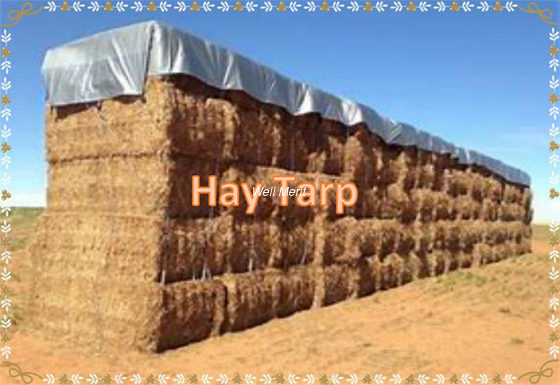 Custom Heavy Duty  Hay Tarp  Hay Tarpaulin Hay Cover Tarpaulin Hay Bale Tarp