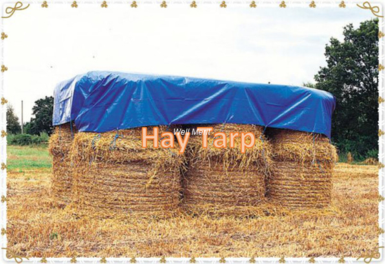 Custom Heavy Duty  Hay Tarp  Hay Tarpaulin Hay Cover Tarpaulin Hay Bale Tarp