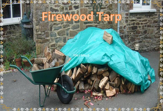 Waterproof  Firewood Tarpaulin  Firwood Tarp Outerdoor Cover Tarp