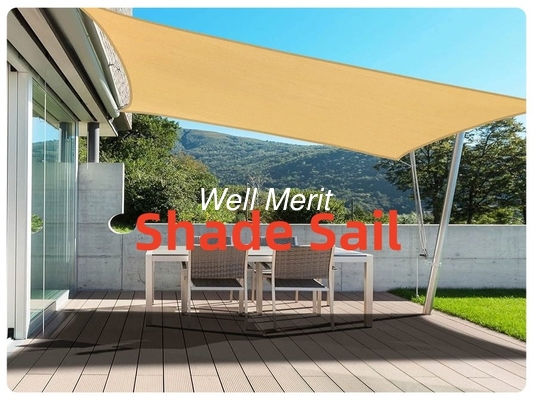 Outdoor Garden Patio Awning Cover Shadow Net Sun Shade Sail