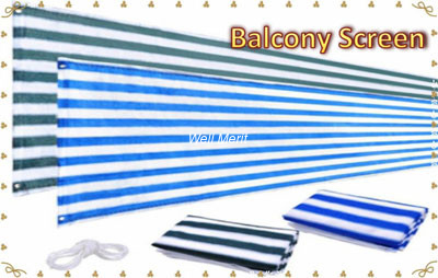 Blue/White Balcony Net Balcony Screen Privacy Protection Screen Net