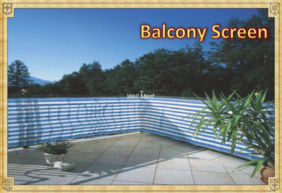 Blue/White Balcony Net Balcony Screen Privacy Protection Screen Net