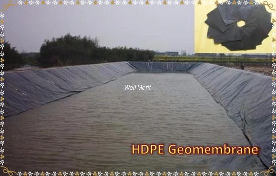 0.75mm-3mm Thickness Black  HDPE Geomembrane EPDM Geomembrane