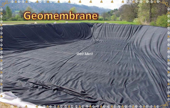 0.75mm-3mm Thickness Black  HDPE Geomembrane EPDM Geomembrane