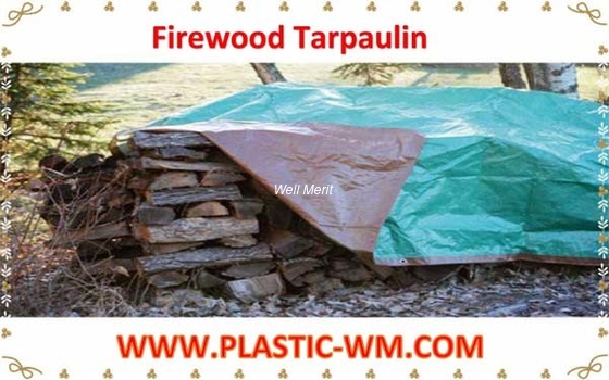 FireWood Tarp  /WoodPile Tarpaulin Cover/ Plastic Tarpaulin For Firewood