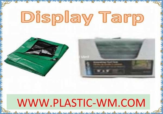 UV Resistant  6*8FT HD Silver  Tarp   Storage Tarp Packed With The Display Box For Promoting