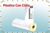 Pre-Taped Masking Film/ Plastico Con Cinta For Painting