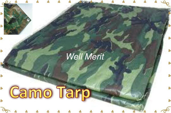 PE Material Camoflague Tarpaulin/Military Tarpaulin/Hunting Tent Camo Tarpualin