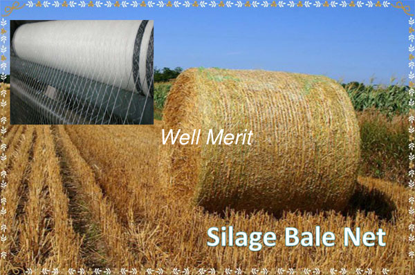 Silage Bale Wrap  Netting Bundle of Grass Netting Hay Warp Netting