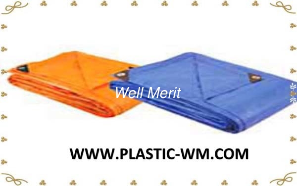 Blue /Orange Color  Super Canvas Super Lona Super Polyethylene Tarpaulin