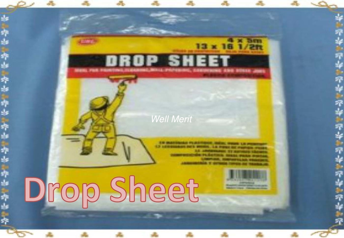 Plastic Drop Sheet/ Cover/Sheet /Drop Cloth For EU and USA Market